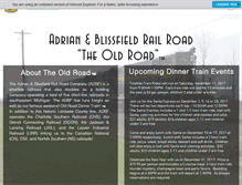 Tablet Screenshot of abrailroad.com